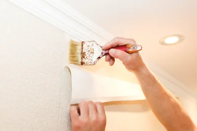 Pose de papier peint à Beddes — revêtements muraux et toiles de verre